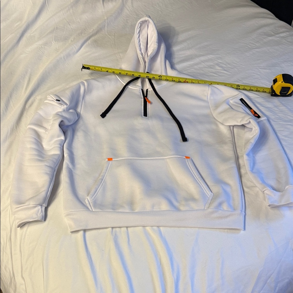 White Hooded Men's Sweater